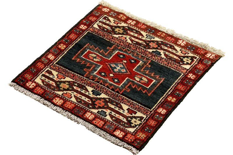 Shahsavan · Handgeknüpft – Blau, 56x52 cm