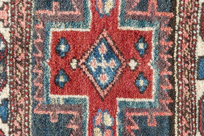 Shahsavan · Handgeknüpft – Blau, 56x52 cm