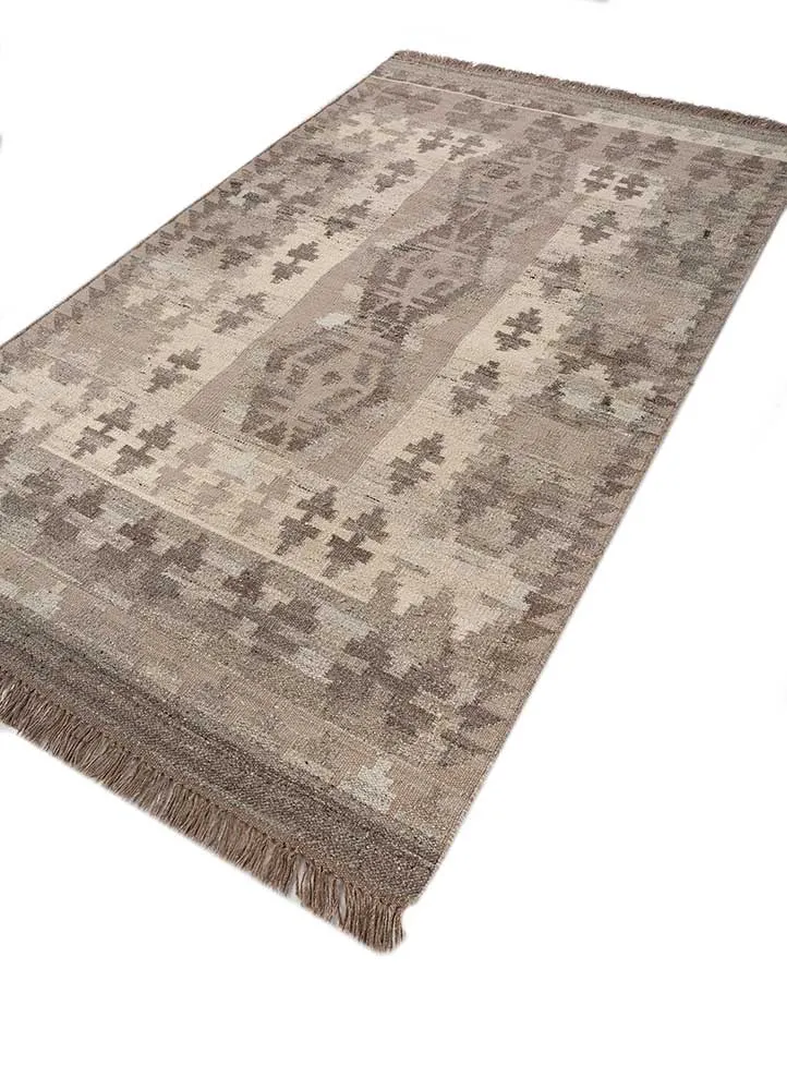 Wollteppich - 150 x 240 cm - beige
