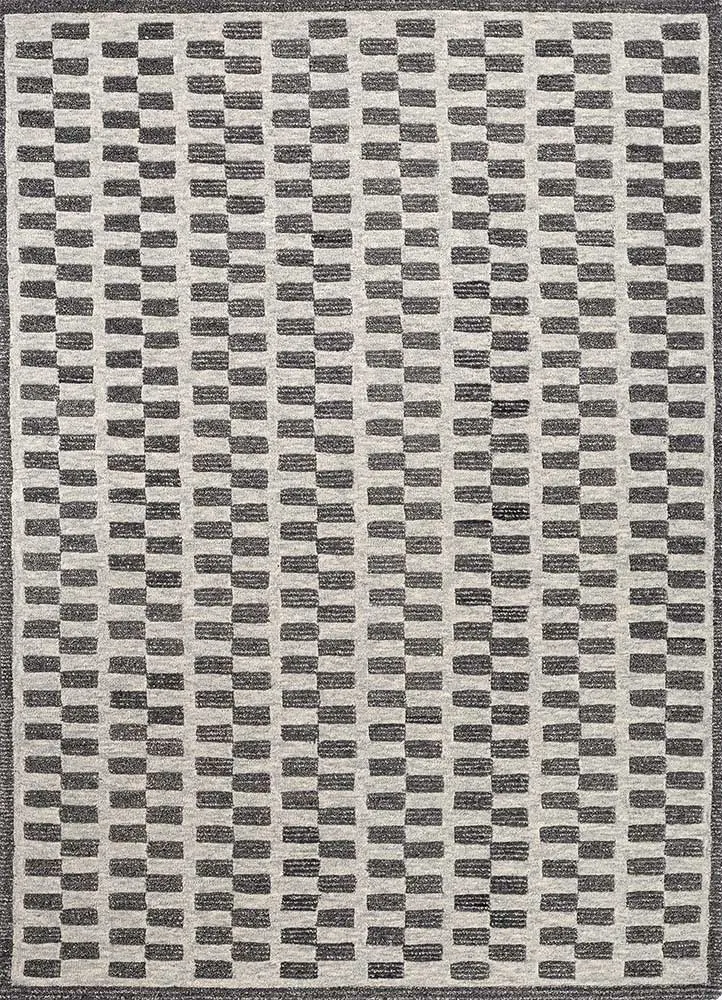Wollteppich - 150 x 240 cm - grau