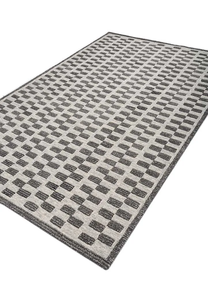 Wollteppich - 150 x 240 cm - grau