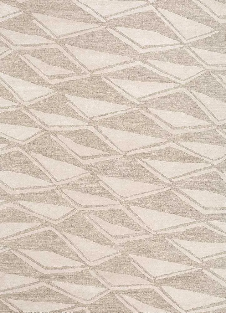 Wollteppich - 180 x 270 cm - hellbeige