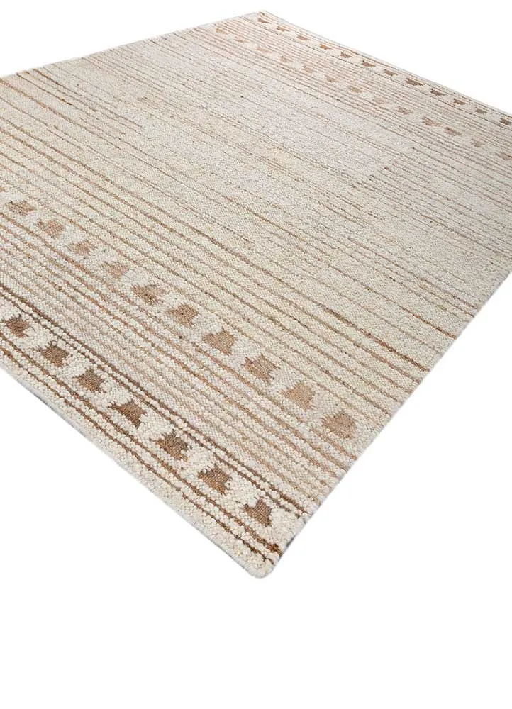 Wollteppich - 180 x 270 cm - creme