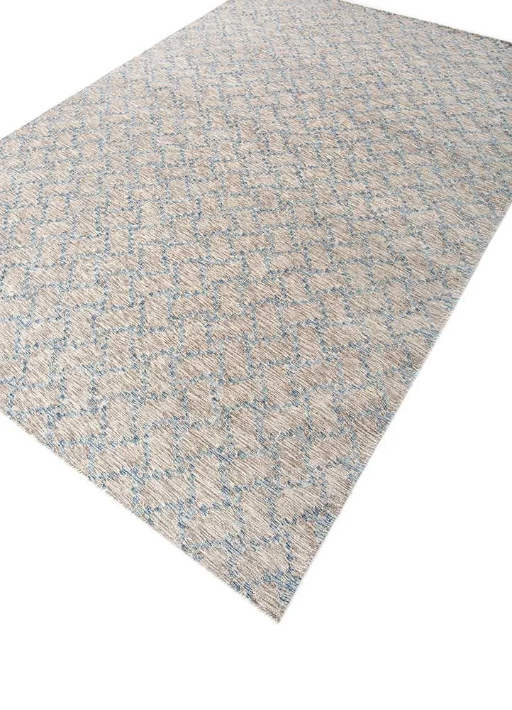 Wollteppich - 180 x 270 cm - hellgrau