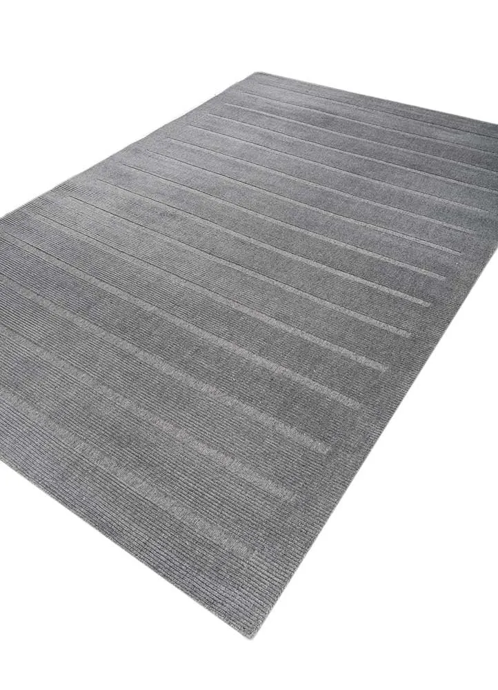 Wollteppich - 180 x 270 cm - grau