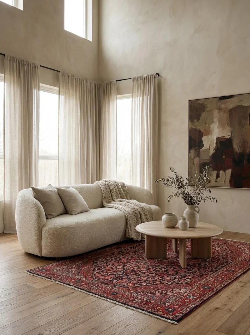 Malayer · Handgeknüpft – Rot, 205x127 cm