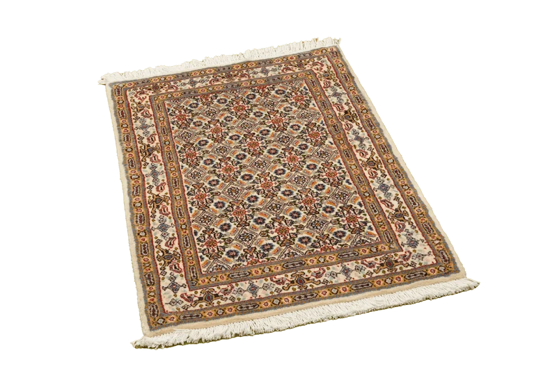 Moud Mahi · Handgeknüpft – Beige, 89x58 cm