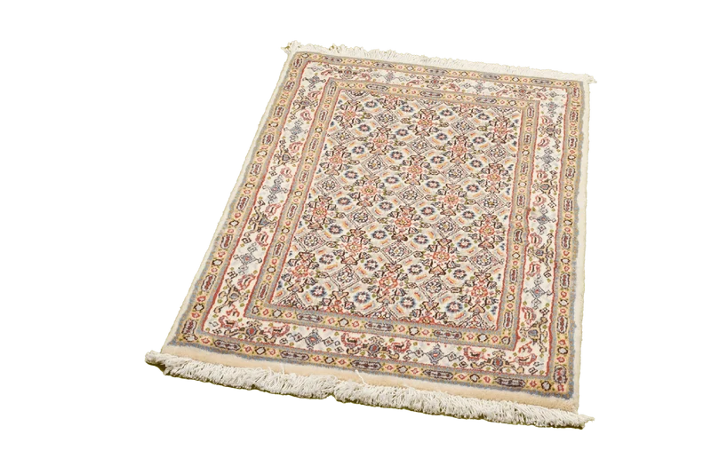 Moud Mahi · Handgeknüpft – Beige, 89x58 cm