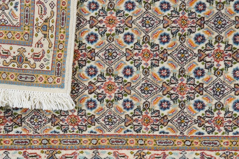 Moud Mahi · Handgeknüpft – Beige, 89x58 cm