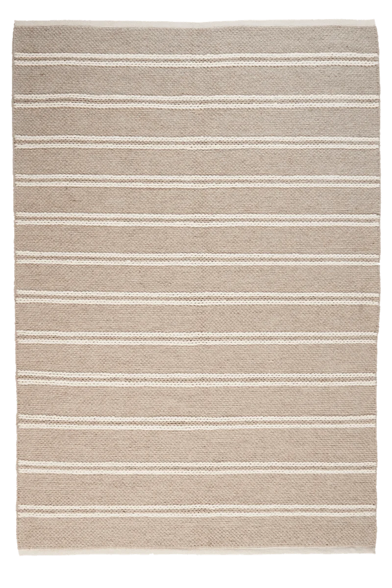 Dhurrie · Handgewebt – Braun, 200x290 cm