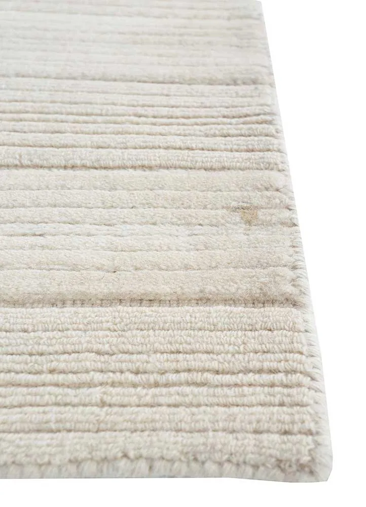 Wollteppich - 60 x 90 cm - creme
