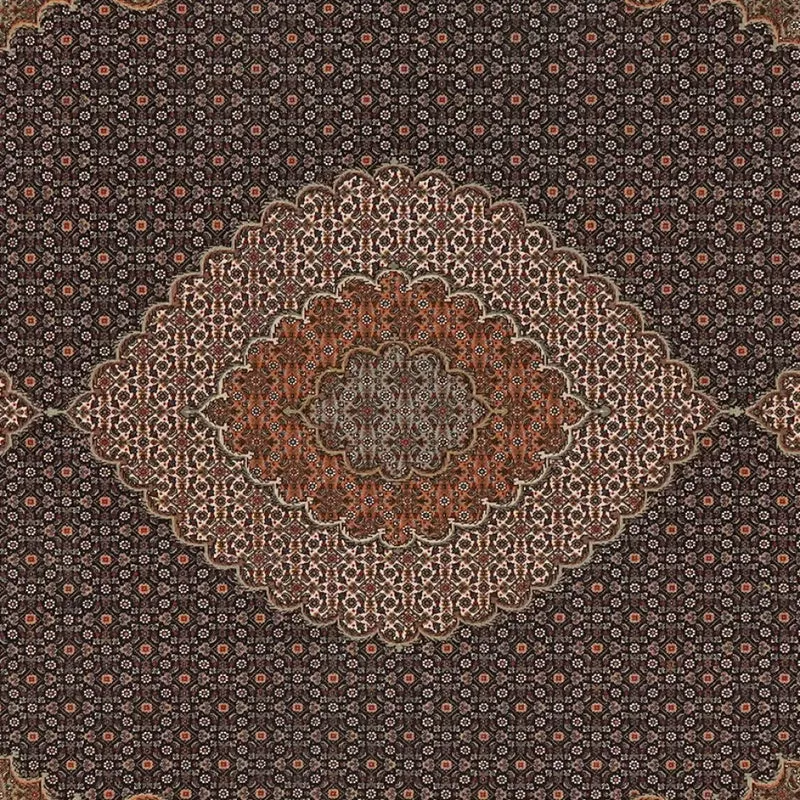 Tabriz 50 Raj · Handgeknüpft – Schwarz, 309x202 cm