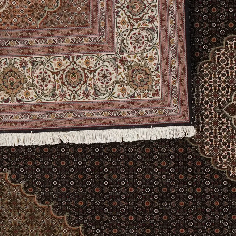Tabriz 50 Raj · Handgeknüpft – Schwarz, 309x202 cm