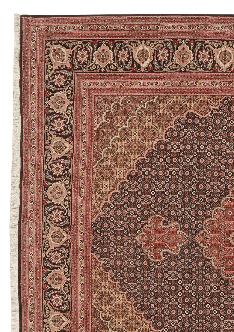 Tabriz 50 Raj · Handgeknüpft – Blau, 196x160 cm