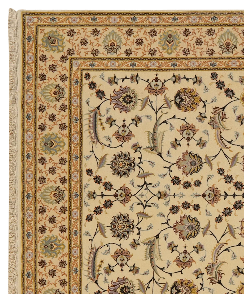 Tabriz 50 Raj · Handgeknüpft – Beige, 229x151 cm