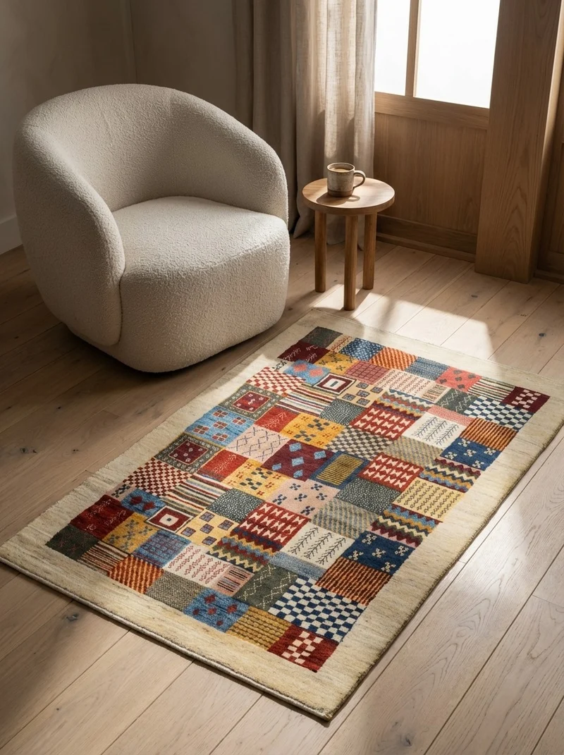 Rizbaf · Handgeknüpft – Bunt, 147x99 cm