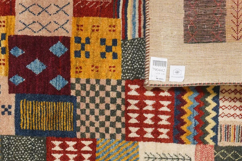 Rizbaf · Handgeknüpft – Bunt, 147x99 cm