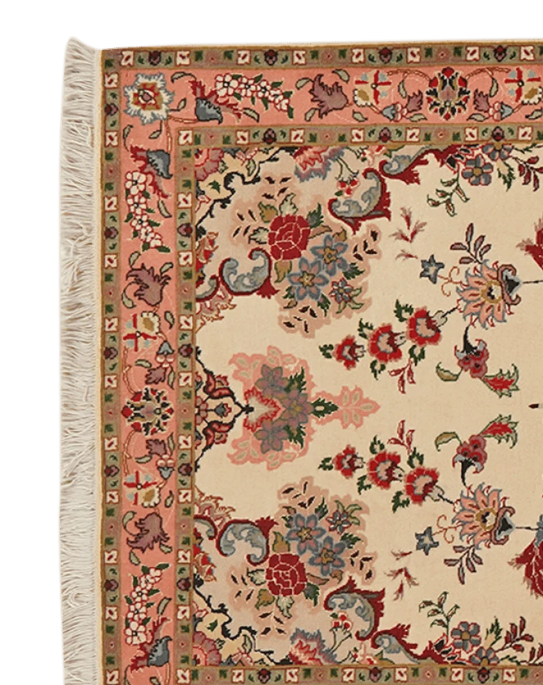 Tabriz 50 Raj · Handgeknüpft – Beige, 205x78 cm