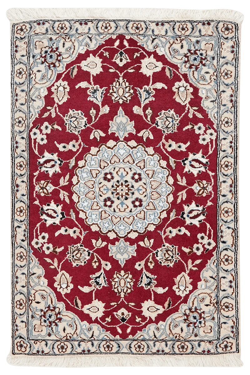 Nain 9La · Handgeknüpft – Rot, 105x72 cm