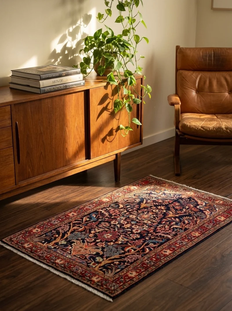 Sarough · Handgeknüpft – Blau, 162x104 cm