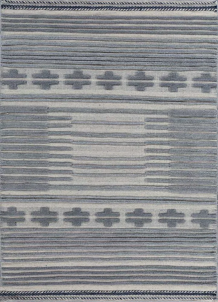 Wollteppich - 120 x 180 cm - grau