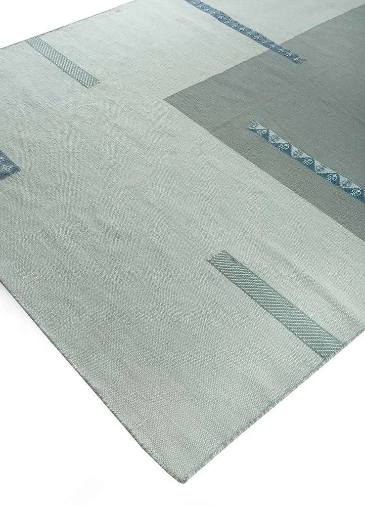 Wollteppich - 180 x 270 cm - türkis