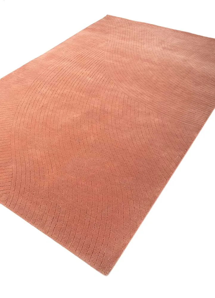 Wollteppich - 163 x 242 cm - orange