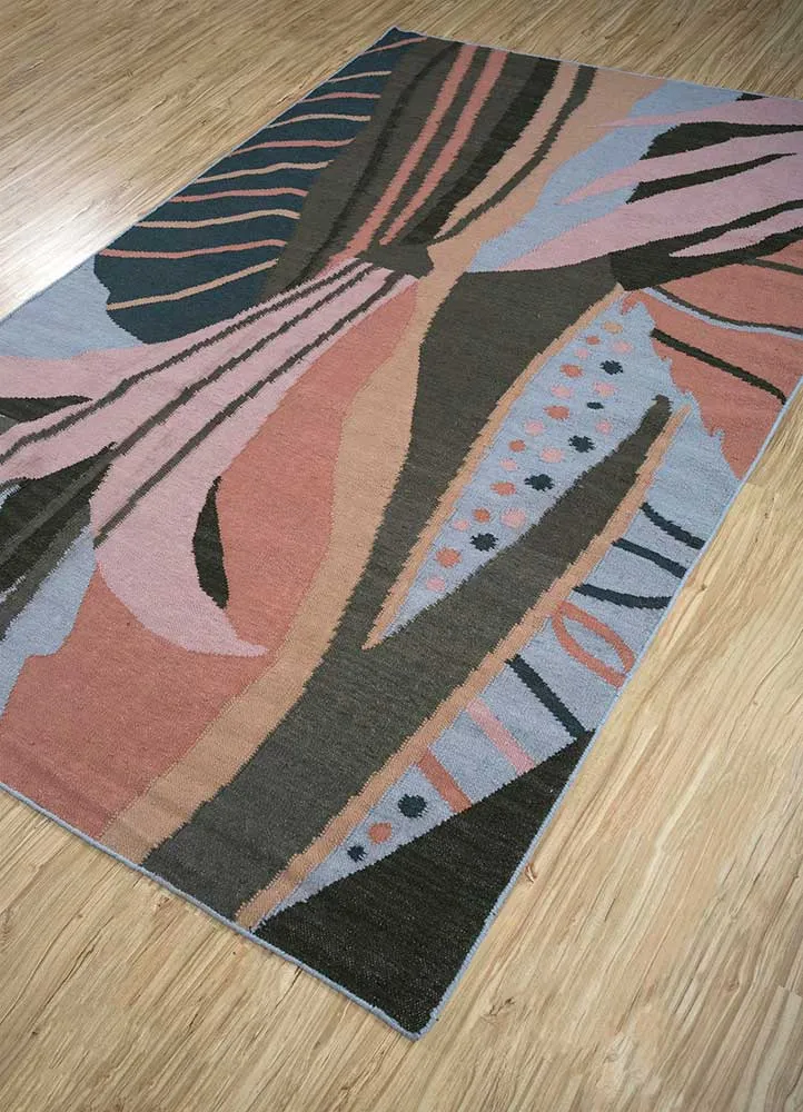 Wollteppich - 150 x 240 cm - rosa