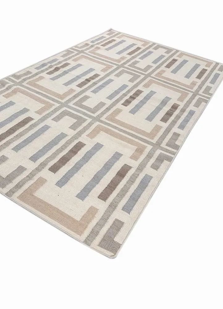 Wollteppich - 150 x 240 cm - creme