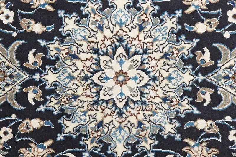 Nain 12La · Handgeknüpft – Blau, 197x147 cm