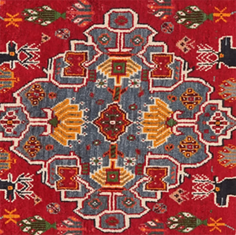 Gashgai · Handgeknüpft – Rot, 66x55 cm