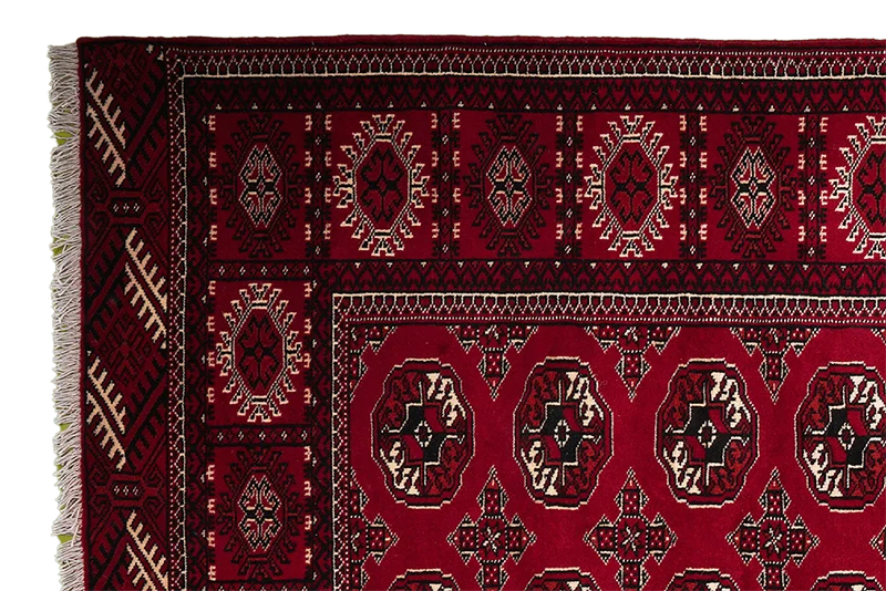 Turkman · Handgeknüpft – Rot, 282x198 cm