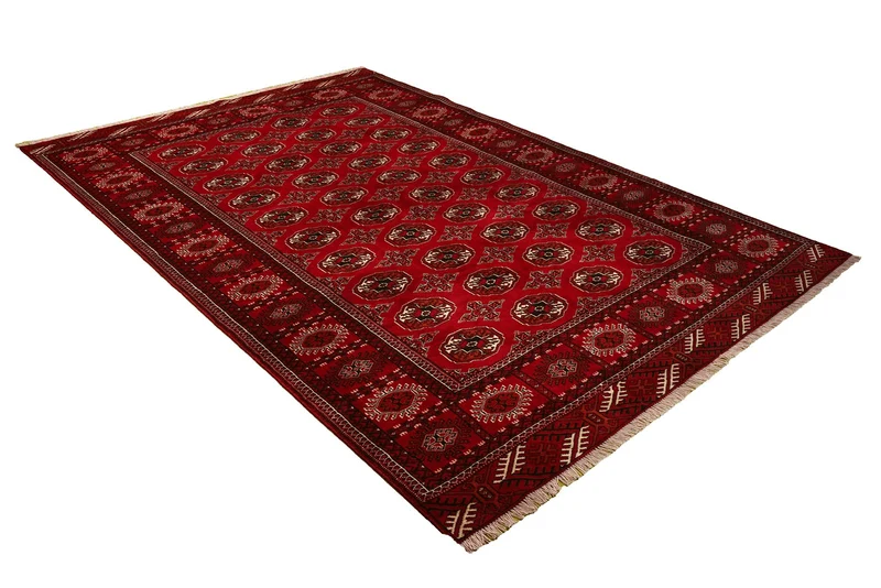 Turkman · Handgeknüpft – Rot, 282x198 cm