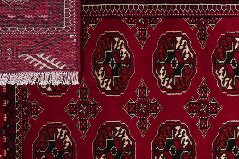 Turkman · Handgeknüpft – Rot, 282x198 cm