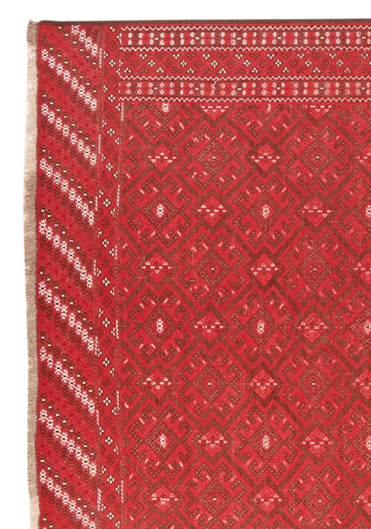 Kelim Turkman · Handgewebt – Rot, 321x201 cm