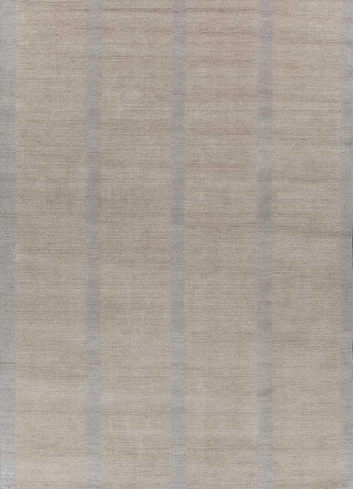Wollteppich - 180 x 270 cm - silber