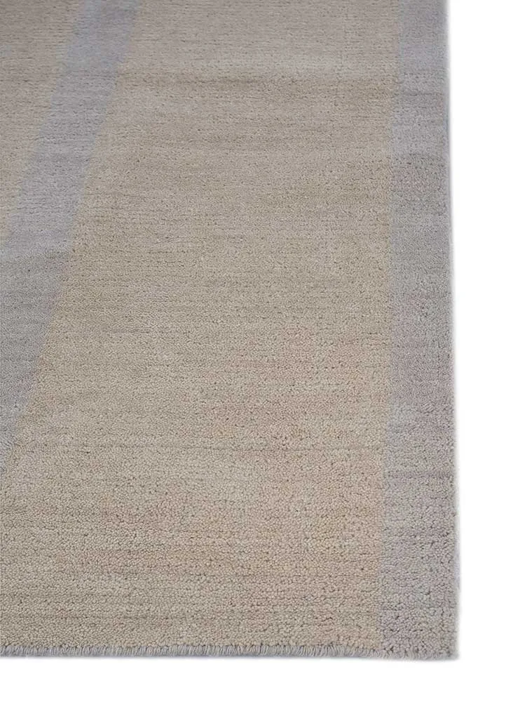 Wollteppich - 180 x 270 cm - silber