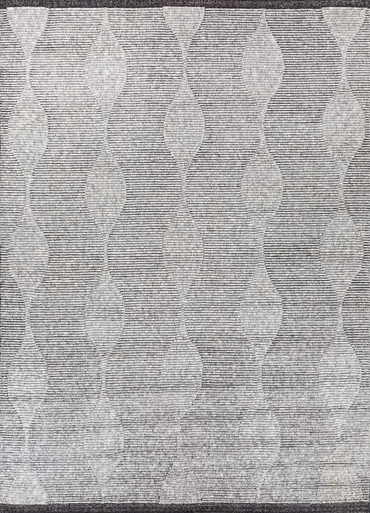 Wollteppich - 240 x 300 cm - hellgrau