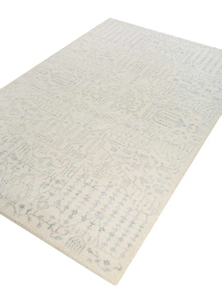 Wollteppich - 150 x 240 cm - creme