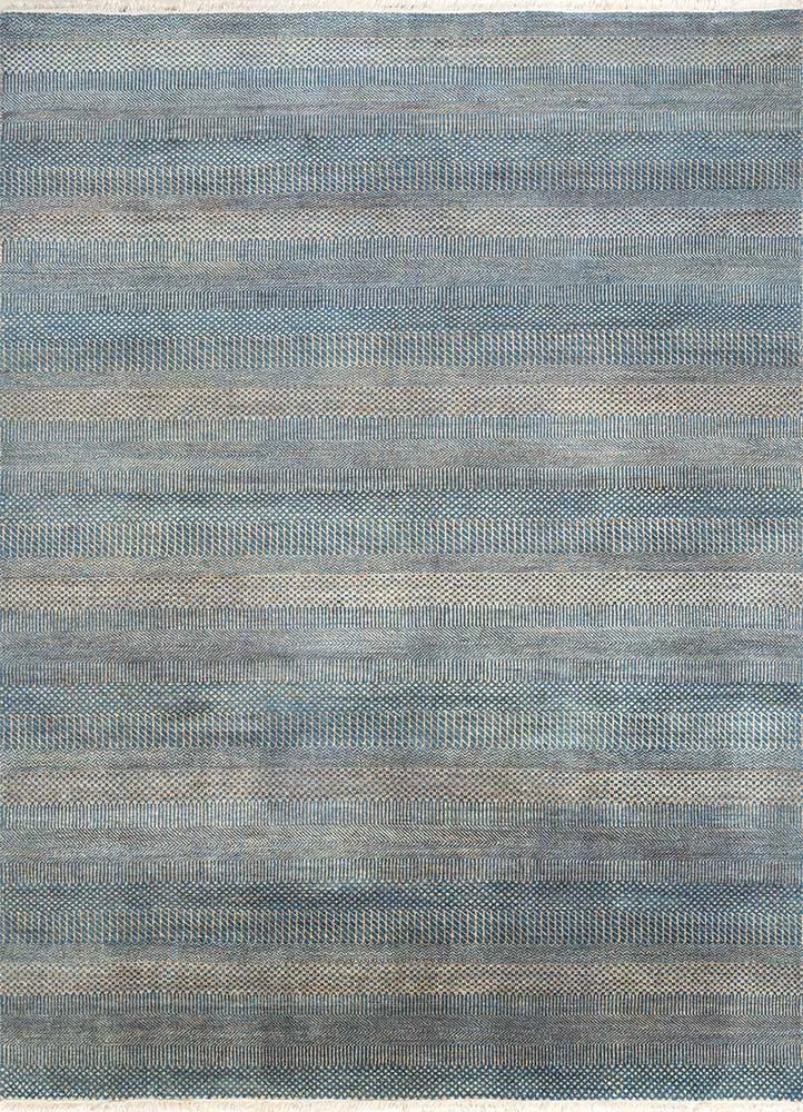 Wollteppich - 180 x 270 cm - seeblau