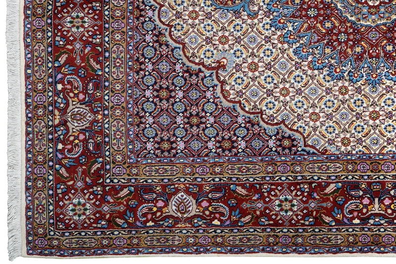 Moud Mahi · Handgeknüpft – Beige, 195x150 cm