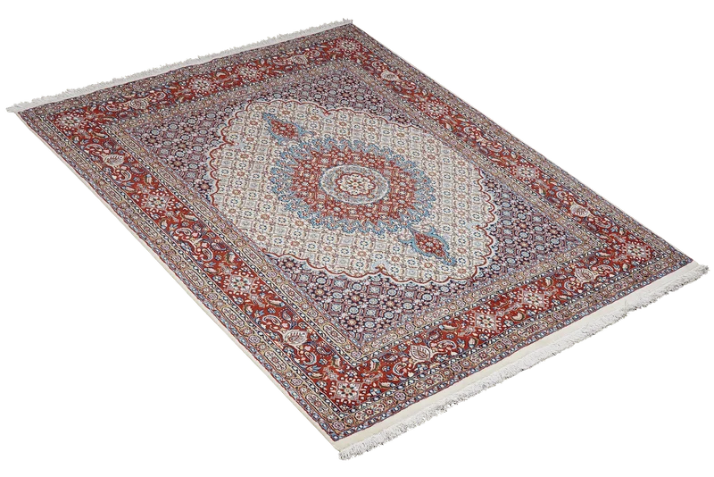 Moud Mahi · Handgeknüpft – Beige, 195x150 cm