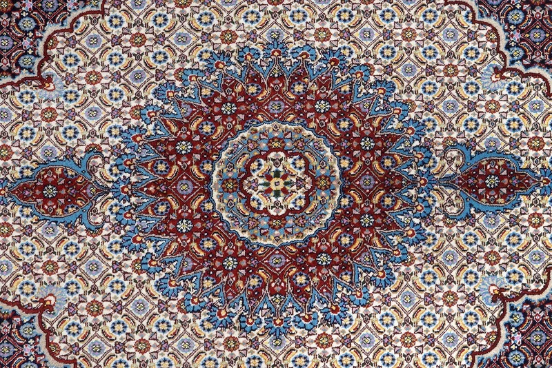 Moud Mahi · Handgeknüpft – Beige, 195x150 cm