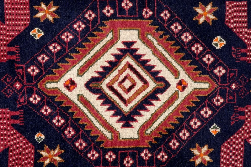 Belutch · Handgeknüpft – Blau, 194x91 cm
