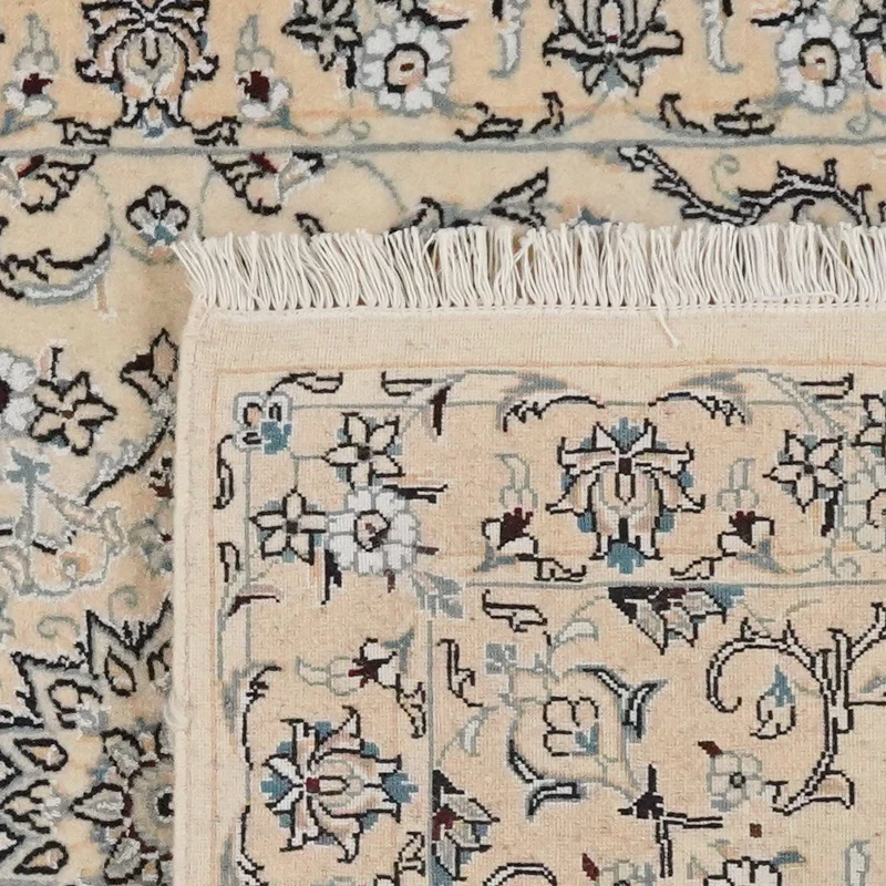 Nain 9La · Handgeknüpft – Beige, 124x78 cm