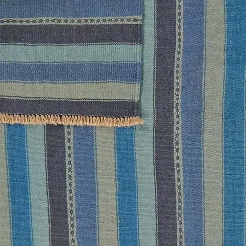 Kelim Gashgai · Handgewebt – Blau, 201x155 cm