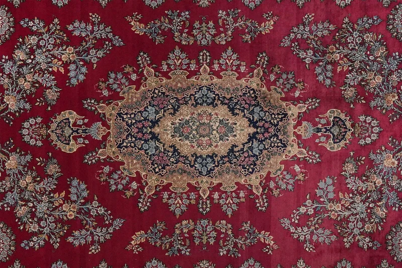 Ravar · Handgeknüpft – Rot, 366x275 cm