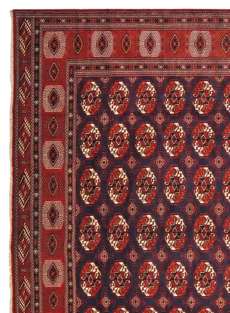 Turkman · Handgeknüpft – Blau, 390x289 cm