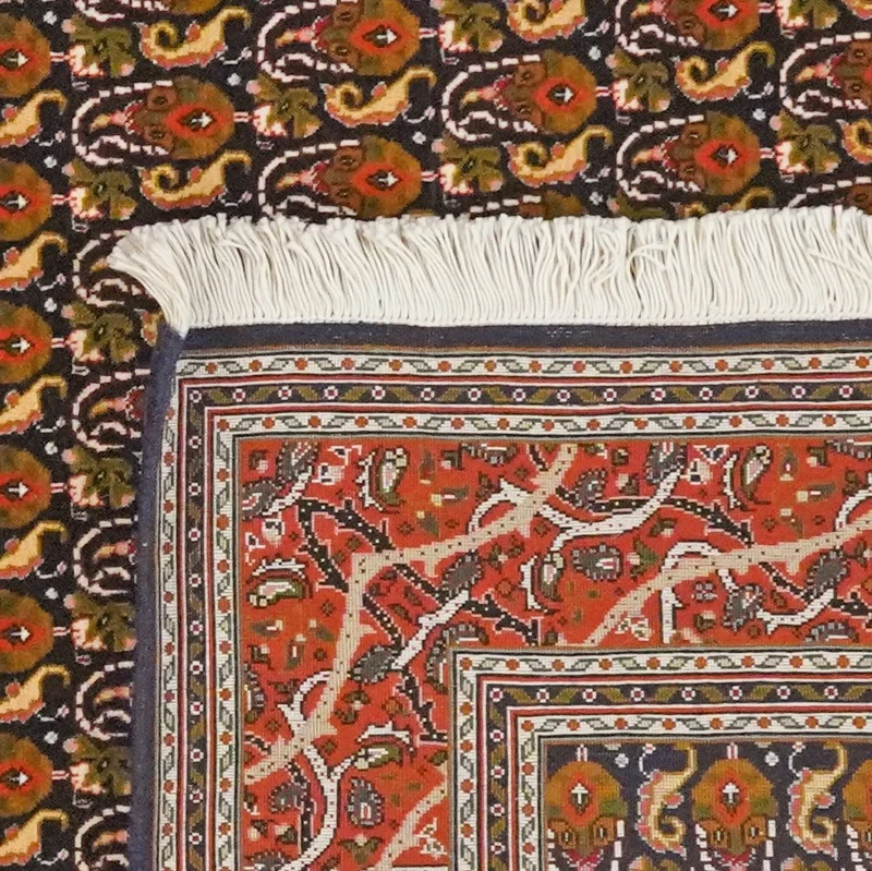 Tabriz 50 Raj · Handgeknüpft – Schwarz, 151x102 cm