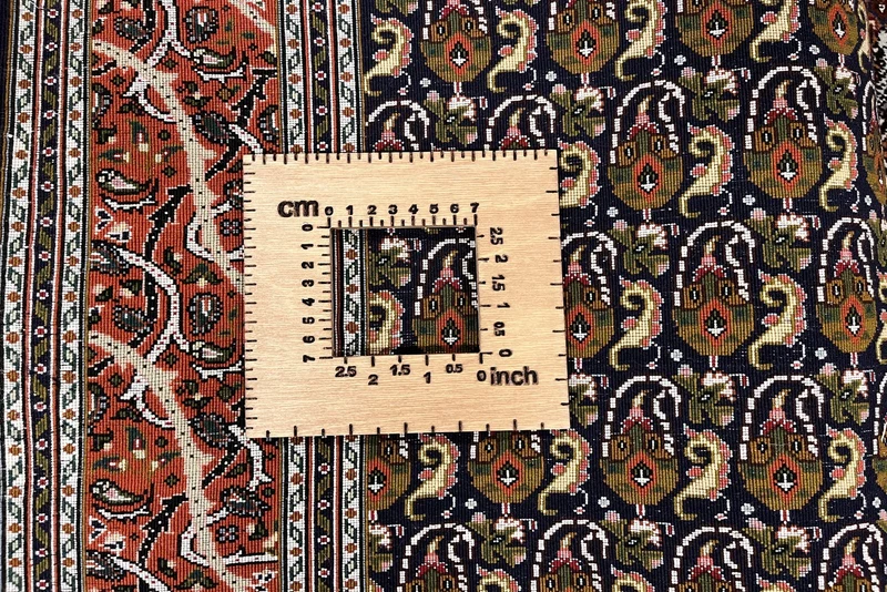 Tabriz 50 Raj · Handgeknüpft – Schwarz, 151x102 cm